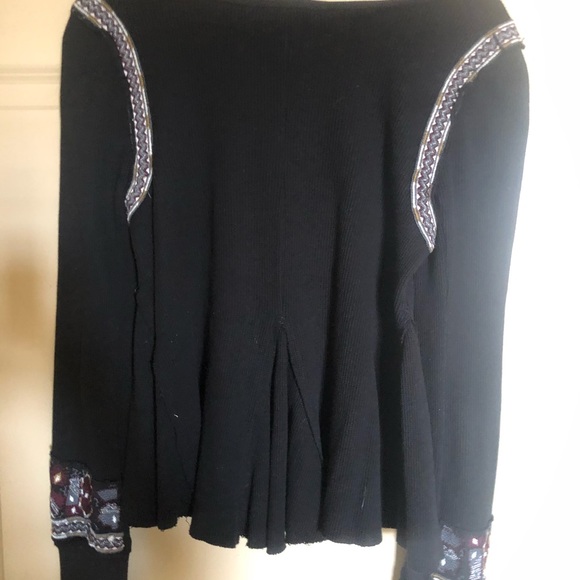 Free People Marion Embroidered Thermal Top - Picture 9 of 9